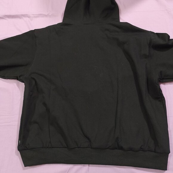 Supreme Warm Black Hooded Zip-Up Sweatshirt - Picture 6 of 6